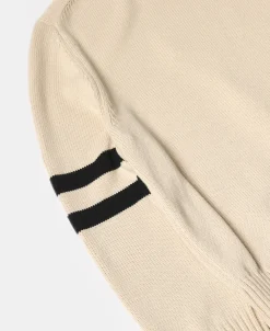 Clearance Lot 916 Ivy Mock Neck Letter Patch Sweater - Apricot Knitwear&sweaters