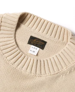 Clearance Lot 916 Ivy Mock Neck Letter Patch Sweater - Apricot Knitwear&sweaters