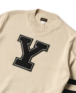 Clearance Lot 916 Ivy Mock Neck Letter Patch Sweater - Apricot Knitwear&sweaters
