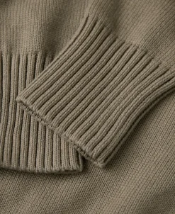 Discount Lot 916 Ivy Mock Neck Sweater - Olive Knitwear&sweaters