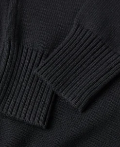 Outlet Lot 916 Ivy Mock Neck Sweater - Black Knitwear&sweaters