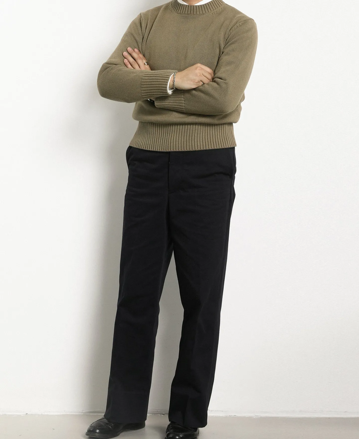 Discount Lot 916 Ivy Mock Neck Sweater - Olive Knitwear&sweaters