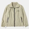 Fashion Lot 1013 Nylon Tracksuit Jacket - Khaki Jackets&coats