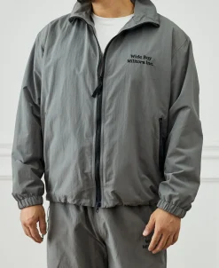 Sale Lot 1013 Nylon Tracksuit Jacket - Gray Jackets&coats