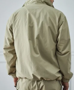 Fashion Lot 1013 Nylon Tracksuit Jacket - Khaki Jackets&coats