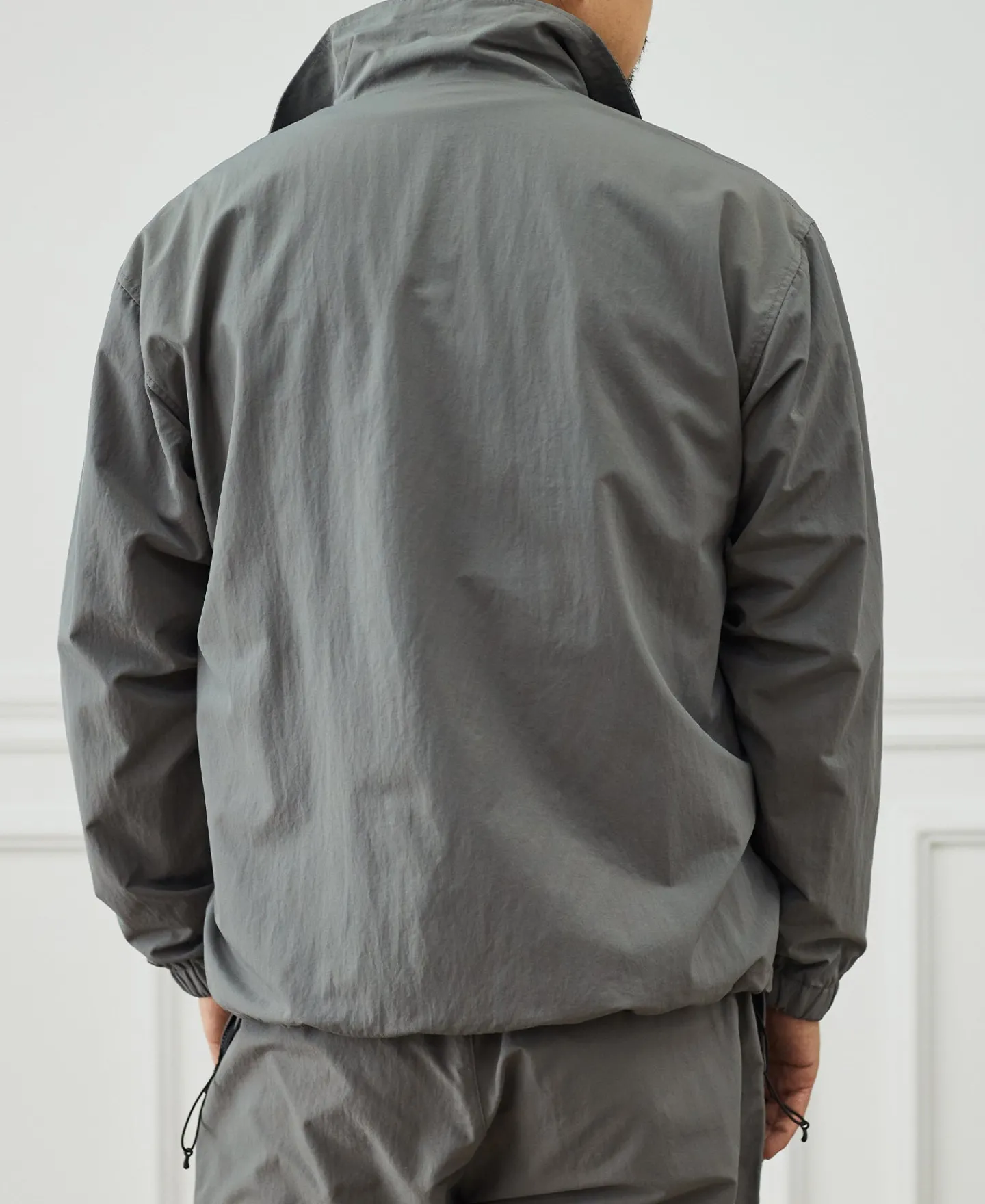 Sale Lot 1013 Nylon Tracksuit Jacket - Gray Jackets&coats
