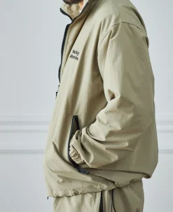 Fashion Lot 1013 Nylon Tracksuit Jacket - Khaki Jackets&coats