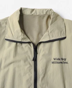 Fashion Lot 1013 Nylon Tracksuit Jacket - Khaki Jackets&coats