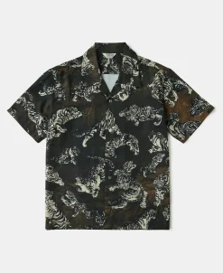 Clearance Lot 223 Print Aloha Shirt - Hundred Tigers Shirts | Short Sleeve Shirts