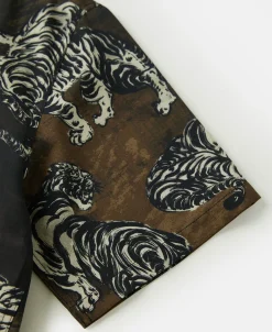 Clearance Lot 223 Print Aloha Shirt - Hundred Tigers Shirts | Short Sleeve Shirts