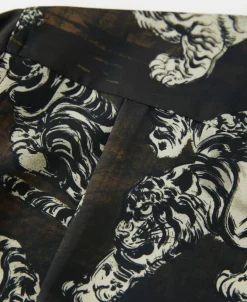 Clearance Lot 223 Print Aloha Shirt - Hundred Tigers Shirts | Short Sleeve Shirts
