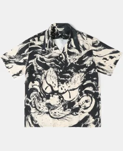Fashion Lot 223 Print Aloha Shirt - Zen Tiger Short Sleeve Shirts | Shirts