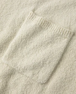 Fashion Lot 918 1940s Cotton-Blend Bouclé Pocket T-Shirt - Ivory Short Sleeve T-Shirts | T-shirts