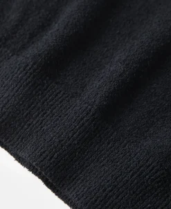 Discount Lot 918 1940s Cotton-Blend Bouclé Pocket T-Shirt - Black Short Sleeve T-Shirts | T-shirts