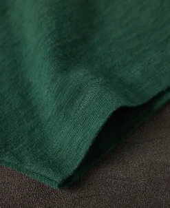 Sale Lot 102 1940s Heavyweight Slub Pocket T-Shirt - Dark Green Short Sleeve T-Shirts | T-shirts