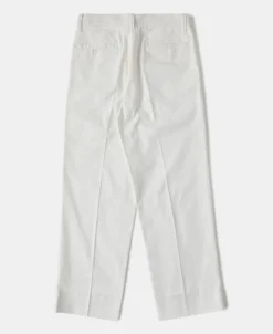 New Lot 826 1940s Herringbone Work Trousers - White Pants&trousers