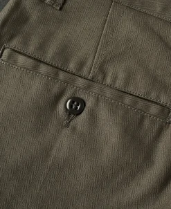 Clearance Lot 826 1940s Herringbone Work Trousers - Light Brown Pants&trousers
