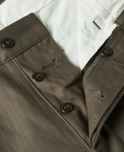 Clearance Lot 826 1940s Herringbone Work Trousers - Light Brown Pants&trousers