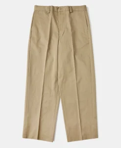 Fashion Lot 829 1940s High-Waisted Work Trousers - Khaki Pants&trousers