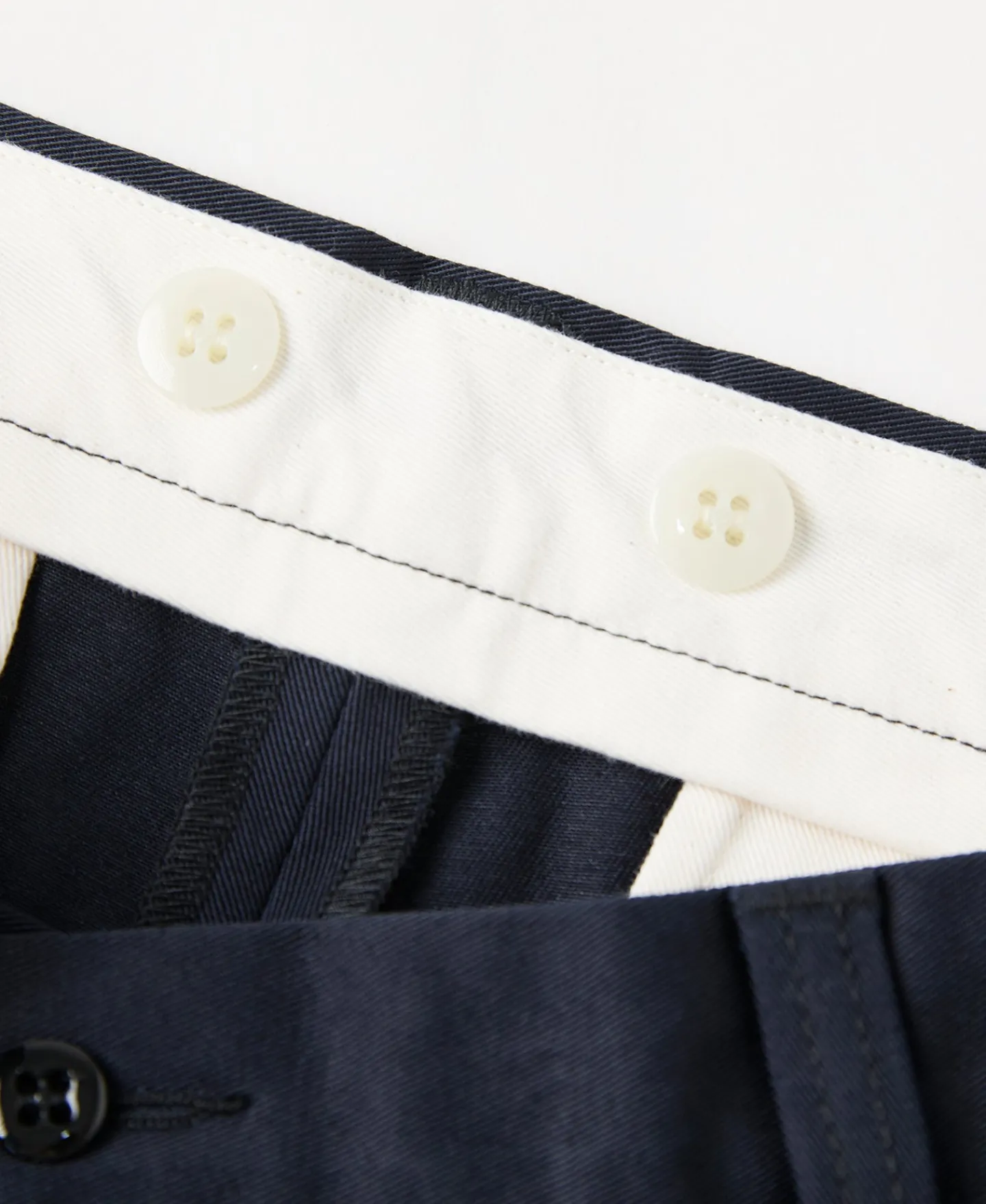 Sale Lot 829 1940s High-Waisted Work Trousers - Navy Pants&trousers