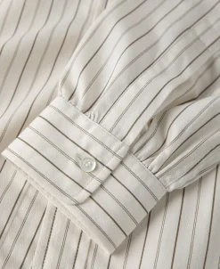 Best Lot 215 1930s Jacquard Fine Stripe Dress Shirt Long Sleeve Shirts | Shirts