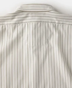 Best Lot 215 1930s Jacquard Fine Stripe Dress Shirt Long Sleeve Shirts | Shirts