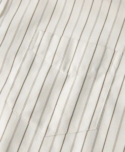 Best Lot 215 1930s Jacquard Fine Stripe Dress Shirt Long Sleeve Shirts | Shirts