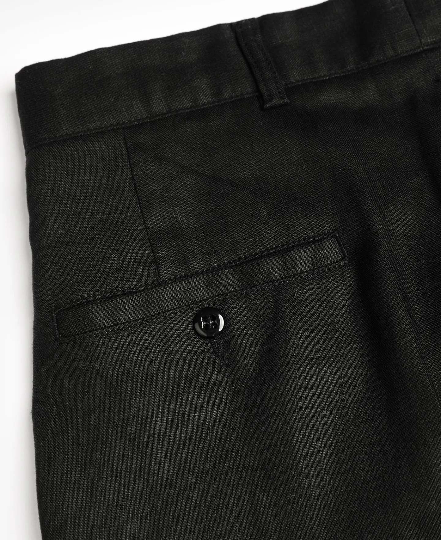 New Lot 841 1940s Linen Two Tuck Slacks - Black Pants&trousers