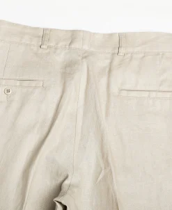 Best Lot 841 1940s Linen Two Tuck Slacks - Ivory Pants&trousers