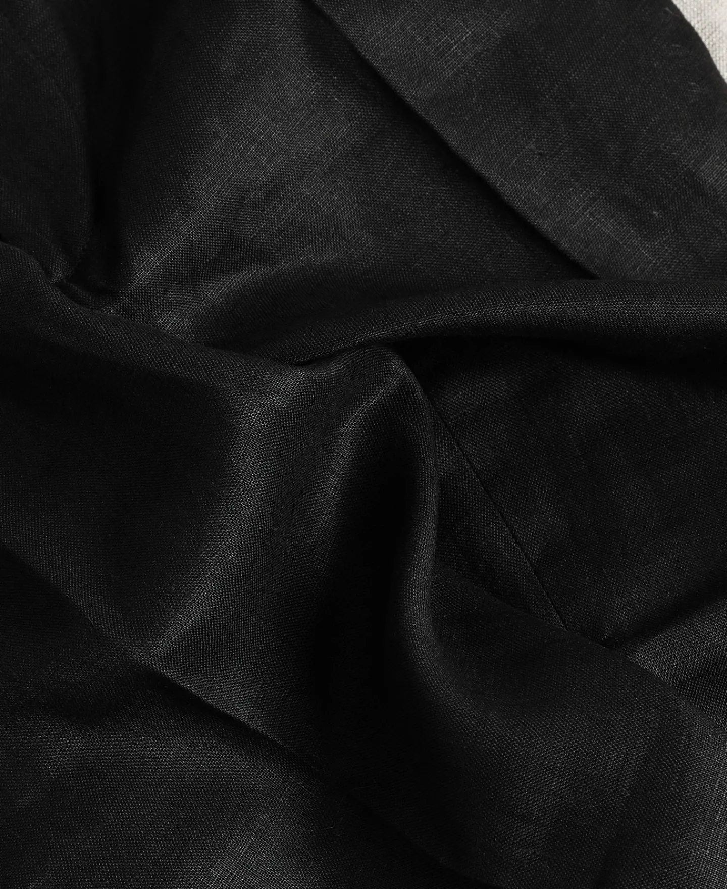 New Lot 841 1940s Linen Two Tuck Slacks - Black Pants&trousers
