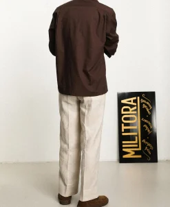Best Lot 841 1940s Linen Two Tuck Slacks - Ivory Pants&trousers