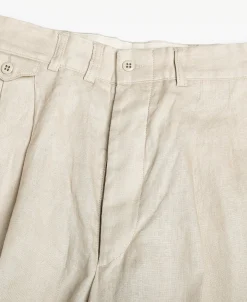 Best Lot 841 1940s Linen Two Tuck Slacks - Ivory Pants&trousers
