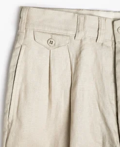 Best Lot 841 1940s Linen Two Tuck Slacks - Ivory Pants&trousers