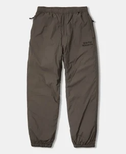 Discount Lot 1010 1980s Padded Nylon Trousers - Brown Pants&trousers