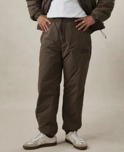 Discount Lot 1010 1980s Padded Nylon Trousers - Brown Pants&trousers
