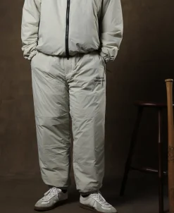 Clearance Lot 1010 1980s Padded Nylon Trousers - White Pants&trousers