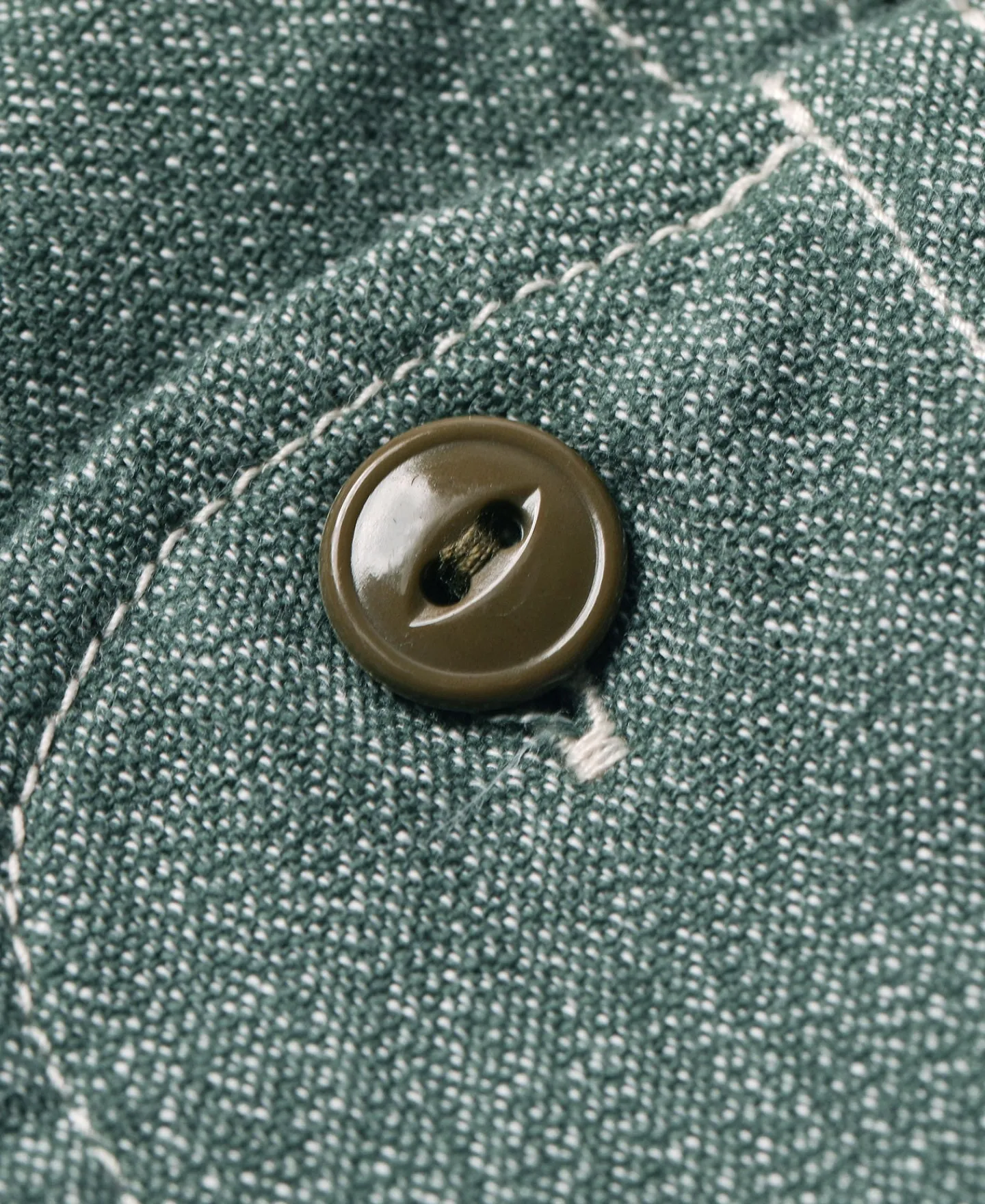 Hot Lot 217 1940s Pointed Collar Salt & Pepper Shirt - Sage Green Long Sleeve Shirts | Shirts