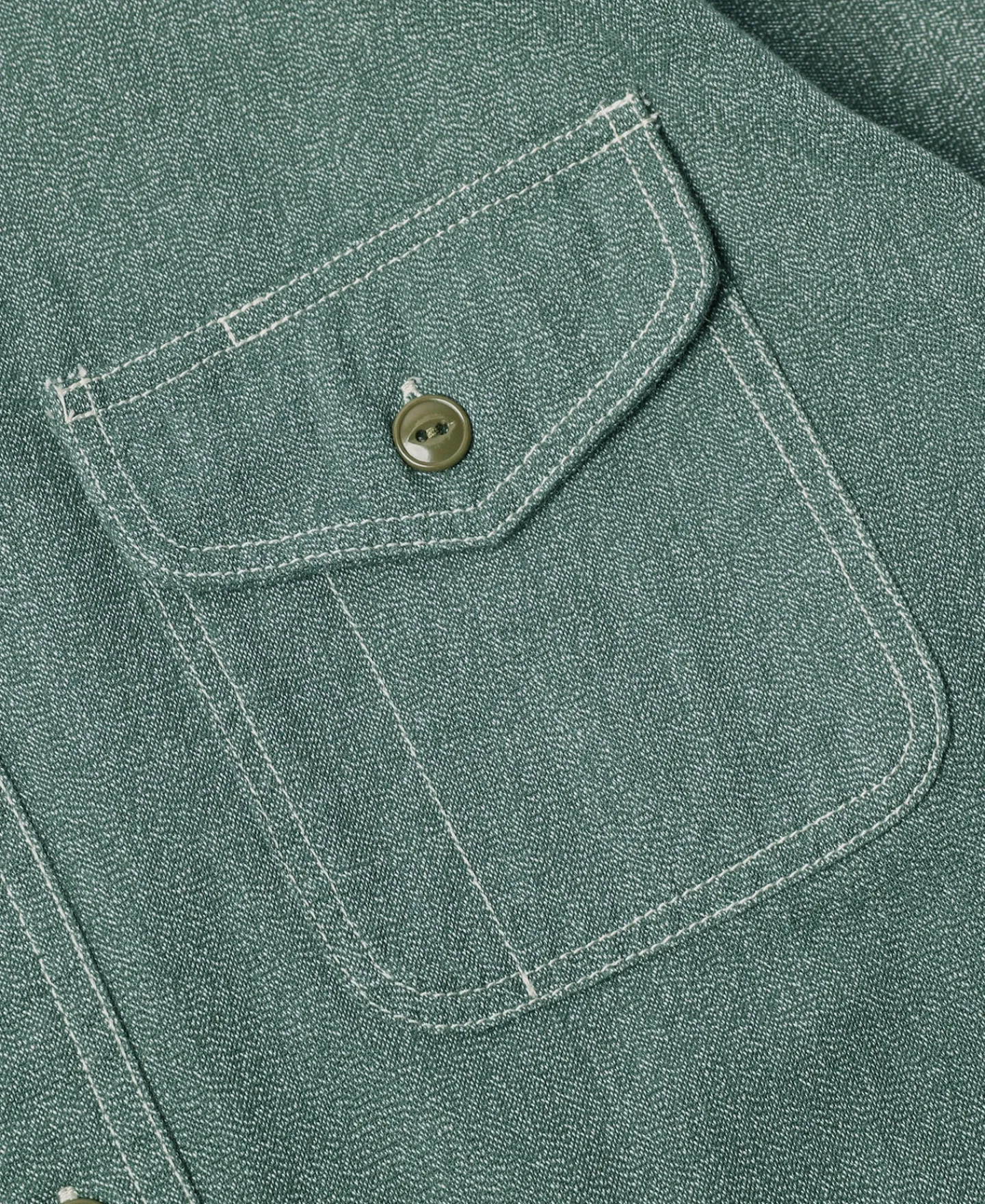 Hot Lot 217 1940s Pointed Collar Salt & Pepper Shirt - Sage Green Long Sleeve Shirts | Shirts