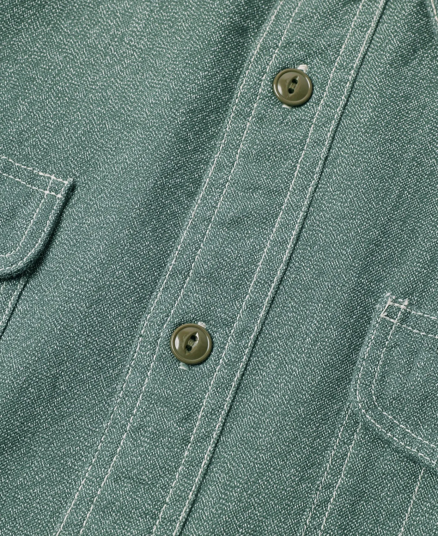 Hot Lot 217 1940s Pointed Collar Salt & Pepper Shirt - Sage Green Long Sleeve Shirts | Shirts