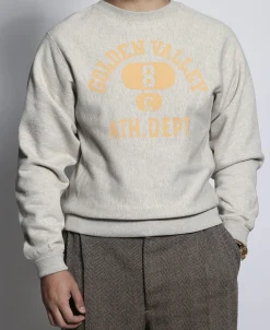 New Lot 113 1950s Reserve Sweatshirt - Yellow/Gray Sweatshirts&hoodies
