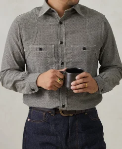 New Lot 212 1920s Tupelo Chambray Shirt Long Sleeve Shirts | Shirts