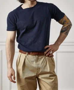 Best Lot 103 1940s USN Slub Cotton T-Shirt - Navy Short Sleeve T-Shirts | T-shirts