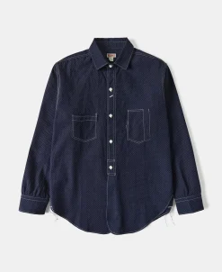 Sale Lot 211 1930s Wabash Dotted Work Shirt Long Sleeve Shirts | Shirts