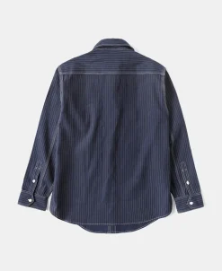 Discount Lot 210 1930s Wabash Striped Work Shirt Long Sleeve Shirts | Shirts