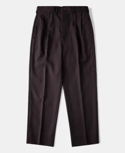 New Lot 830 1940s Wool-Blend Two Tuck Slacks Pants&trousers