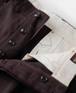 New Lot 830 1940s Wool-Blend Two Tuck Slacks Pants&trousers
