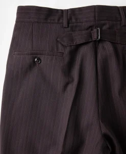 New Lot 830 1940s Wool-Blend Two Tuck Slacks Pants&trousers
