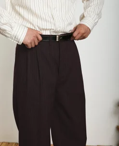 New Lot 830 1940s Wool-Blend Two Tuck Slacks Pants&trousers