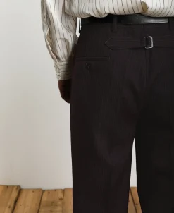 New Lot 830 1940s Wool-Blend Two Tuck Slacks Pants&trousers