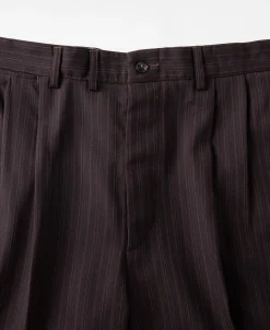 New Lot 830 1940s Wool-Blend Two Tuck Slacks Pants&trousers